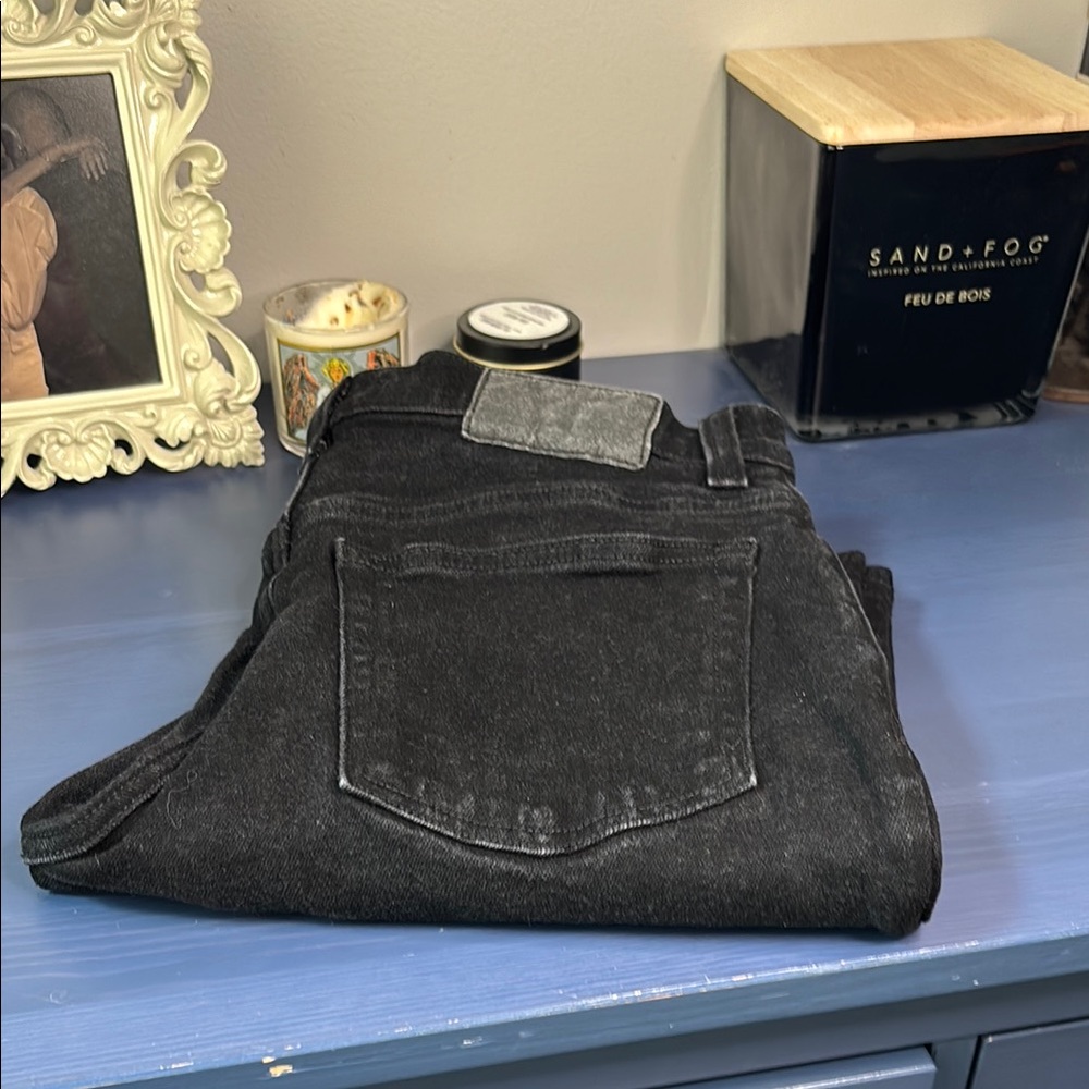 Madewell Black Athletic Slim Black Jeans